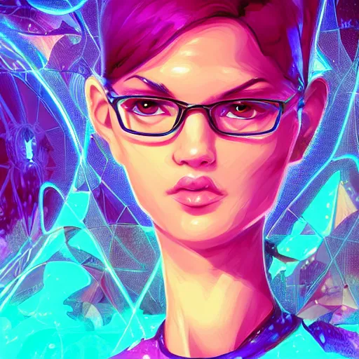 Prompt: skill arab magic geek inside matrix deepdream radiating a glowing aura stuff loot legends stylized digital illustration video game icon artstation lois van baarle, ilya kuvshinov, rossdraws,