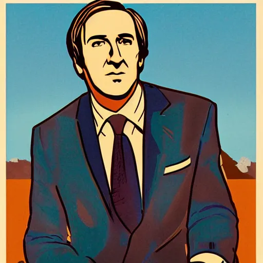 Prompt: saul goodman, art deco