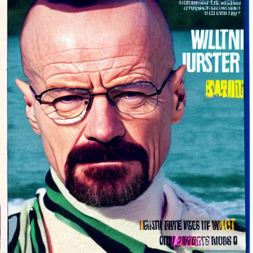 Image similar to Walter White on the cover of Swimsuit Illustrated (1989)