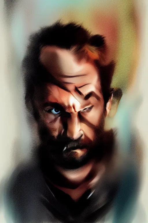 Prompt: Ryan Reynolds as Wolverine high quality digital painting in the style of Robert Kirkman