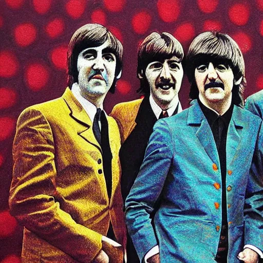 Image similar to The beatles, honeycomb art