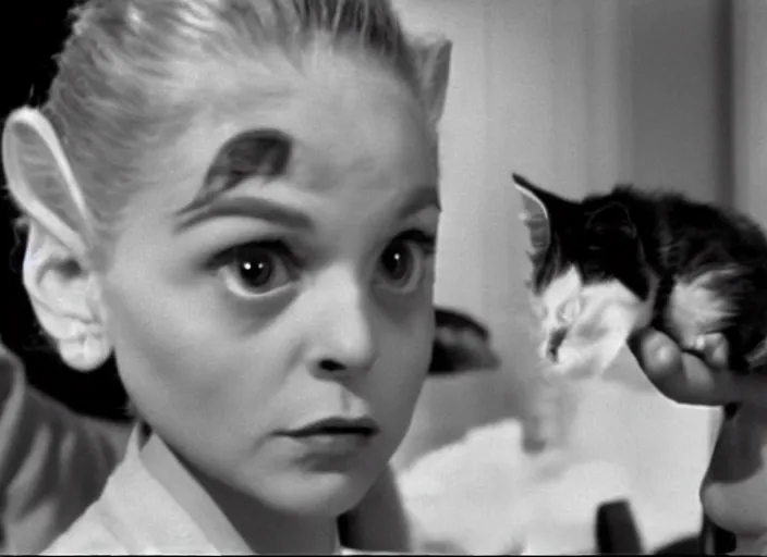 Prompt: littlest pet shop cat in 1 2 angry men ( 1 9 5 7 )