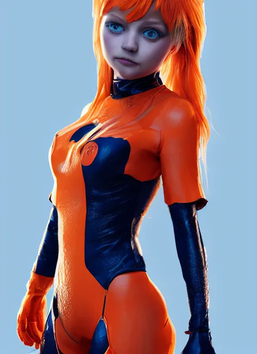 Image similar to biohazard teenage blonde girl wearing an orange superhero costume, au naturel, hyper detailed, digital art, trending in artstation, cinematic lighting, studio quality, smooth render, unreal engine 5 rendered, octane rendered, art style by klimt and nixeu and ian sprigger and wlop and krenz cushart