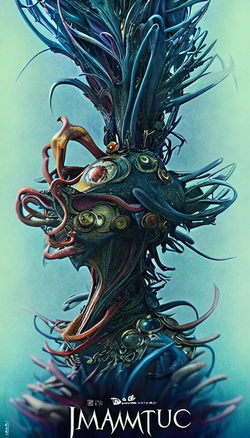 Image similar to exquisite imaginative imposing weird creature movie poster art humanoid anime movie art by : : james jean, imagine fx, weta studio james gurney