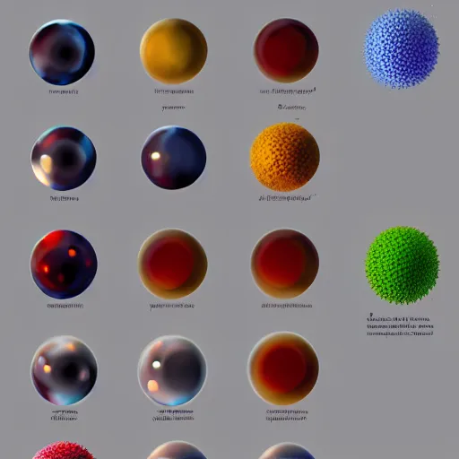 Prompt: concept art of nanoparticles by jama jurabaev