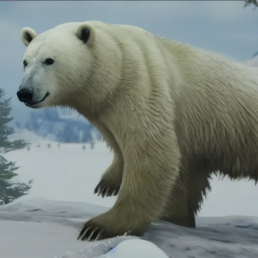 Image similar to Polar Bear, from Red Dead Redemption 2 (2018 video game)