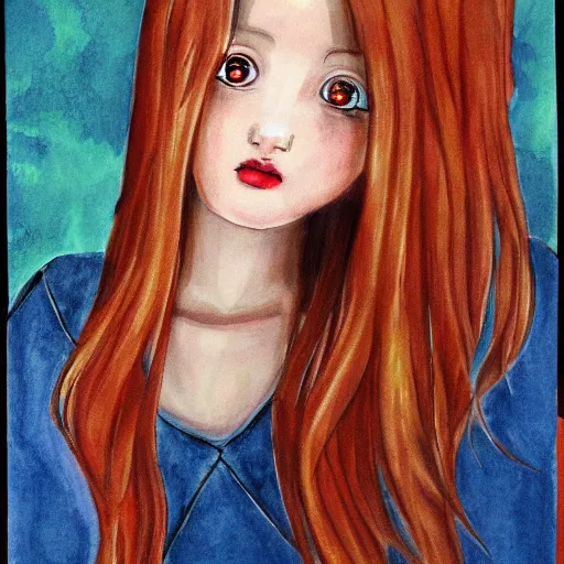 Prompt: portrait of cute girl art by laica chrose