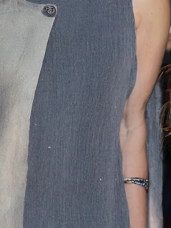 Image similar to hyperdetailed close shot of natalie portman, winds of winter, with ripped crop t - shirt, fine - face, pretty face