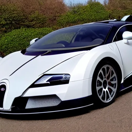 Prompt: origami Bugatti Veyron