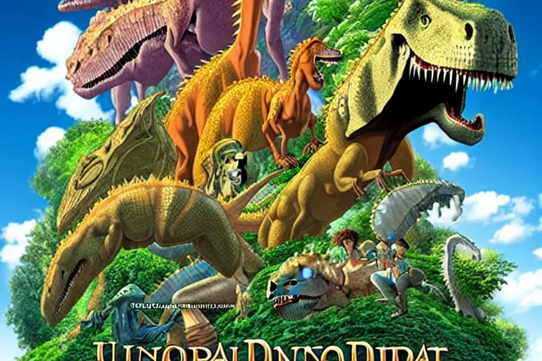 Image similar to ultra hd dinotopia studio ghibli