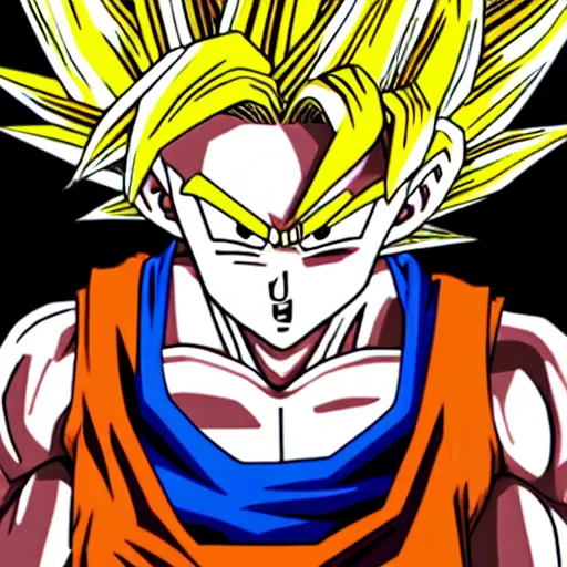 Image similar to dragon ball goku super sayian high resolution photoshoot award winning