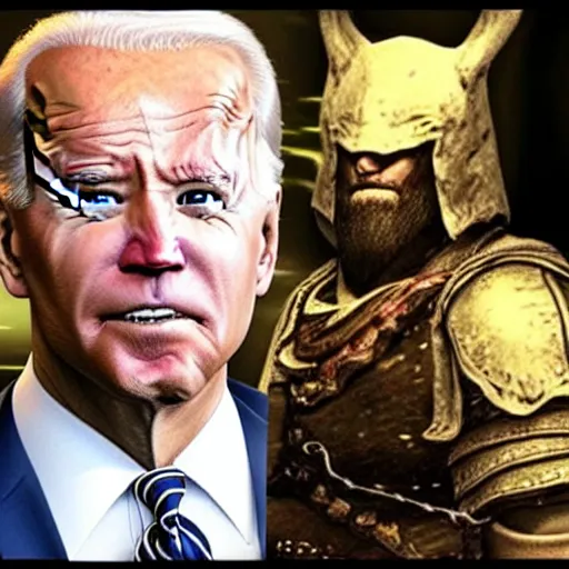 Prompt: joe biden as a character from skyrim