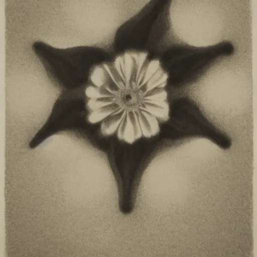 Image similar to Flower, M. C. Escher mezzotint