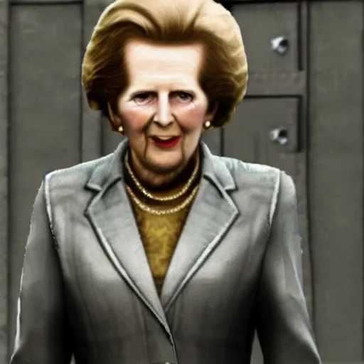 Prompt: Margaret Thatcher in skyrim