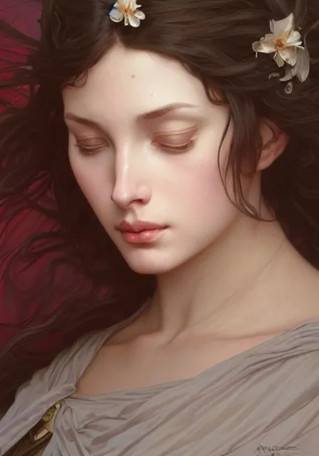 Prompt: leanna stark angeline jolie, intricate, elegant, highly detailed, digital painting, artstation, concept art, smooth, sharp focus, illustration, art by artgerm and greg rutkowski and alphonse mucha and william - adolphe bouguereau