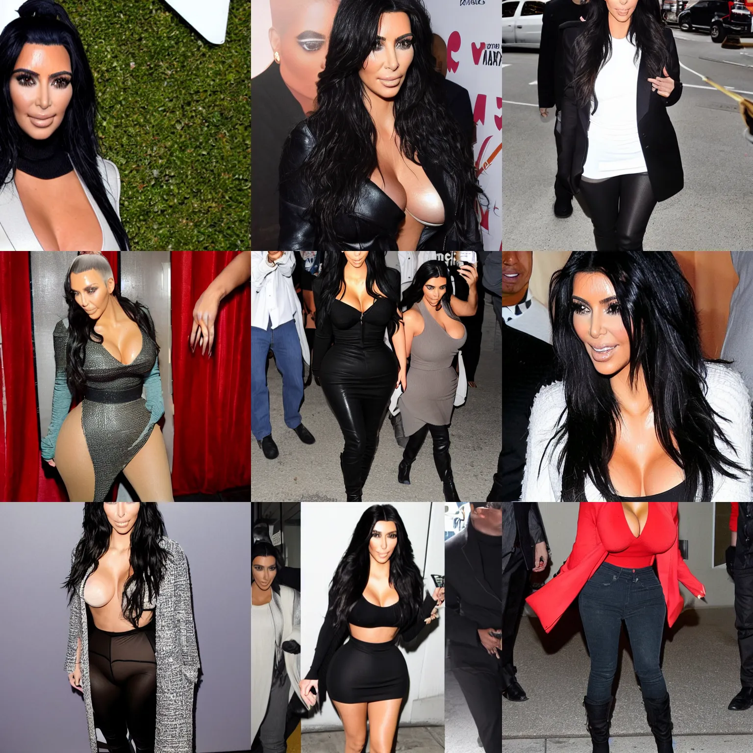 Prompt: Kim kardashian as Michael Jackson