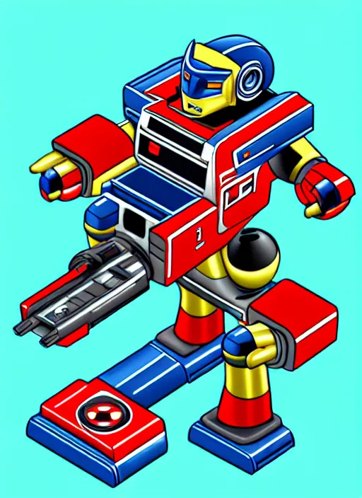 Image similar to autobot as an mgb, canon 5 d 5 0 mm lens, isometric