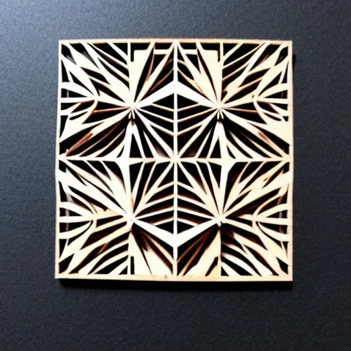 Image similar to layered lasercut wood