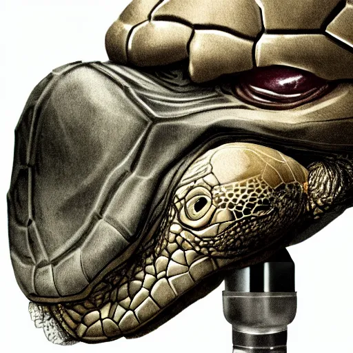 Image similar to a old turtle speaking to a condenser microphone in a studio, digital art by łukasz piskorz and patrick mcenvoy and michael komarck, intricate, highly detailed, artstation, concept art, smooth, sharp focus photo centered