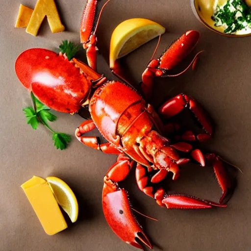 Image similar to lobster holding cheese