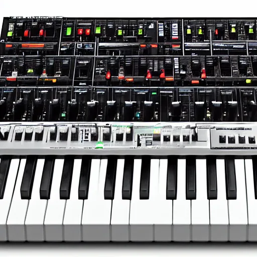 Image similar to a TB303, a TR909, A Moog Synthesizer