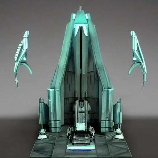 Prompt: futuristic cathedral inspired by boba fett -9