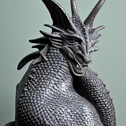 Image similar to statue of a dragon