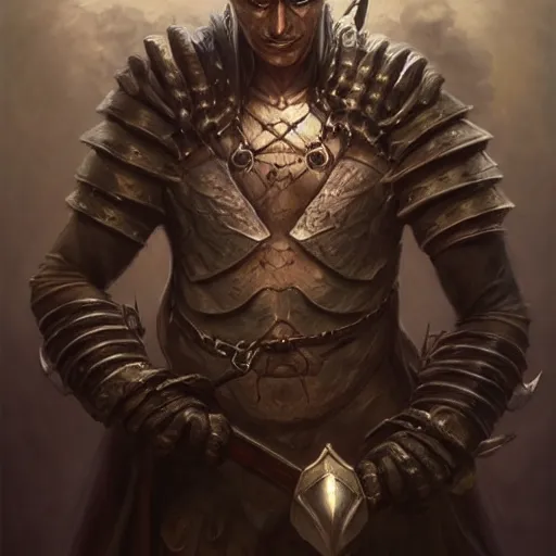 Prompt: portrait, mysterious wolfish man, wearing a dark armor, holding magic sword, rpg game, stern expression, main character, detailed, digital painting, artstation, sharp focus, illustration, artgerm, tomasz alen kopera, peter mohrbacher, donato giancola, joseph christian leyendecker, wlop, frank frazetta