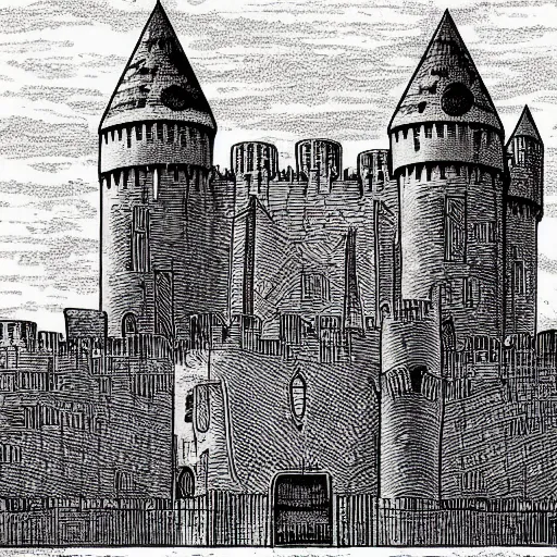 Image similar to the castle of the king of hell