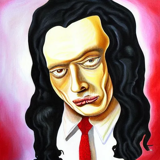 Prompt: tommy wiseau painting by dali