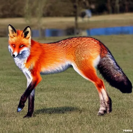 Image similar to Half-horse half-fox, species fusion, selective breeding