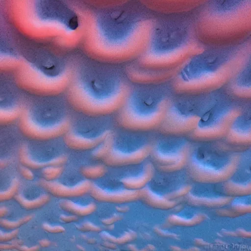 Image similar to mammatus clouds