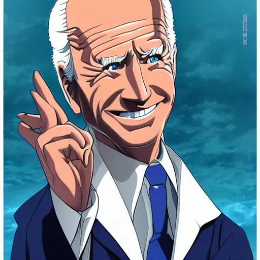 Prompt: “joe Biden anime key visual, pixiv”