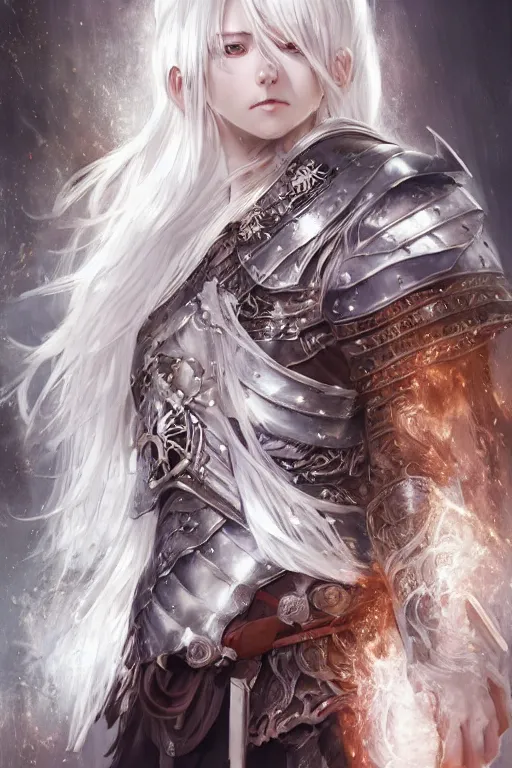 Prompt: A realistic anime portrait of a white haired female barbarian wearing an intricate viking armor, sword wielding, digital painting, by Stanley Artgerm Lau, Sakimichan, WLOP and Rossdraws, digital painting, painterly, Pixiv, Deviantart, golden ratio, rule of thirds, good composition, HD, 8k, award winning, promo art, splash art, rpg, jrpg, dungeons and dragons, DND, trending on ArtStation