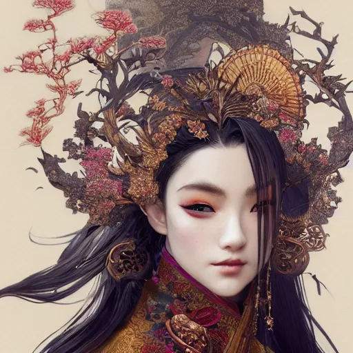 Prompt: a Photorealistic dramatic fantasy render of a beautiful woman wearing a beautiful intricately detailed Japanese Wolf Kitsune mask and clasical Japanese Kimono by WLOP,Artgerm,Greg Rutkowski,Alphonse Mucha, Beautiful dynamic dramatic dark moody lighting,shadows,cinematic atmosphere,Artstation,concept design art,Octane render,8K The seeds for each individual image are: [2135003362, 464583790, 3807922909, 3735082784, 3753832945, 3122043445, 412007389, 2740669935, 3494663773]