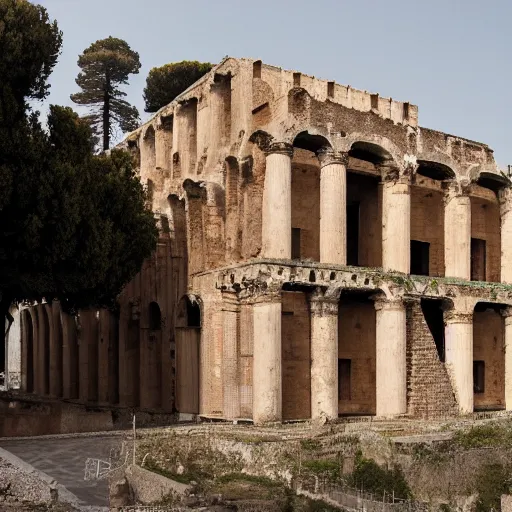 Image similar to homo stat prope domum suam modicam, roma antiqua, architectura mediterranea antiqui