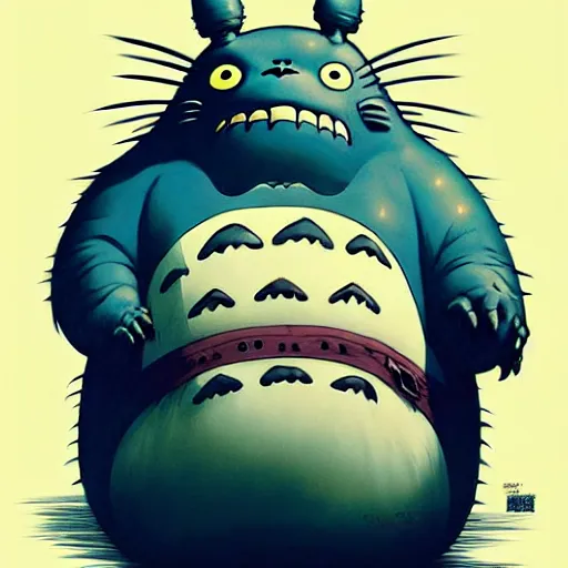 Prompt: an cosmic horror lithograph of totoro, by stanley artgerm lau, wlop, rossdraws, james jean, andrei riabovitchev, marc simonetti, and sakimichan, tranding on artstation