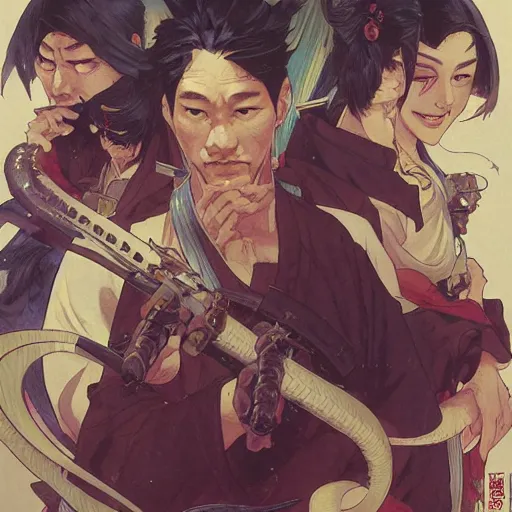 Prompt: Kenzoku Kyojin by Stanley Artgerm Lau, greg rutkowski, thomas kindkade, alphonse mucha, loish, norman Rockwel