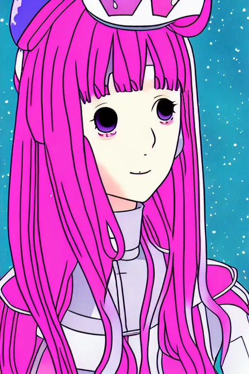 Prompt: princess bubblegum, anime art style