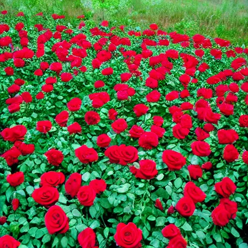 Image similar to Many people say that life isn't like a bed of roses. I beg to differ. I think that life is quite like a bed of roses