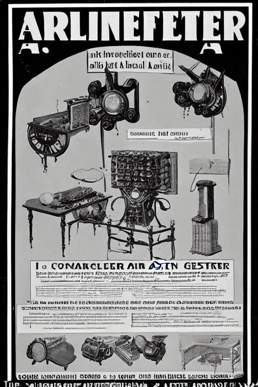 Prompt: 1 9 0 0 s advertisement for an ai art generator