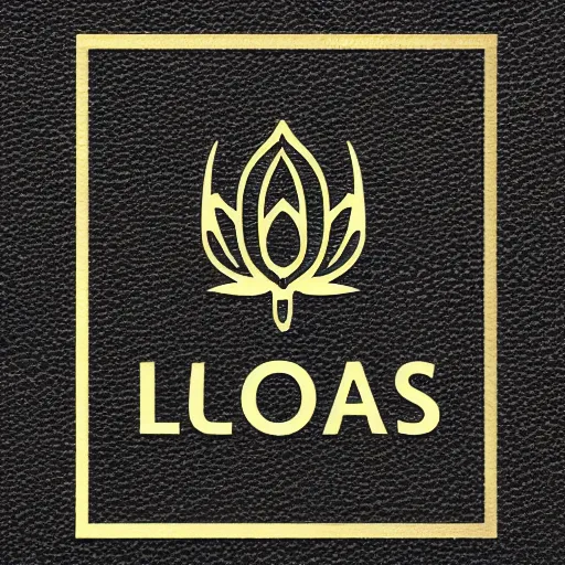 Prompt: company logo of a lotus flower with a leaf, professional