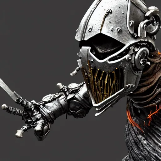 Prompt: futuristic mutant cyborg eldenring boss. fromsoftware, dark souls, eldenring, screenshot, extremely detailed, insanely detailed, realistic, zbrush, horror, bloodbourne