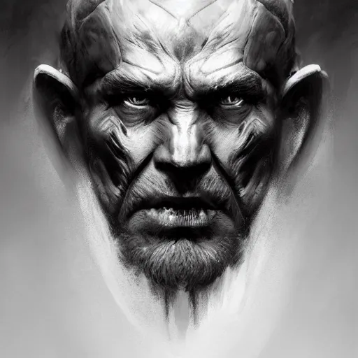 Prompt: portait of half zeus face half devil, marvel comics, dark, intricate, highly detailed, smooth, artstation, digital illustration by ruan jia and mandy jurgens and artgerm and wayne barlowe and greg rutkowski and zdislav beksinski