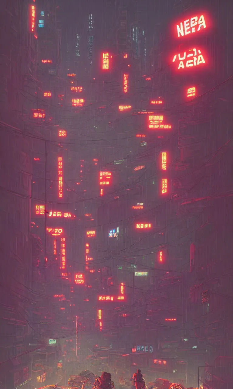 Image similar to akira, neo tokyo, action scene, by simon stalenhag