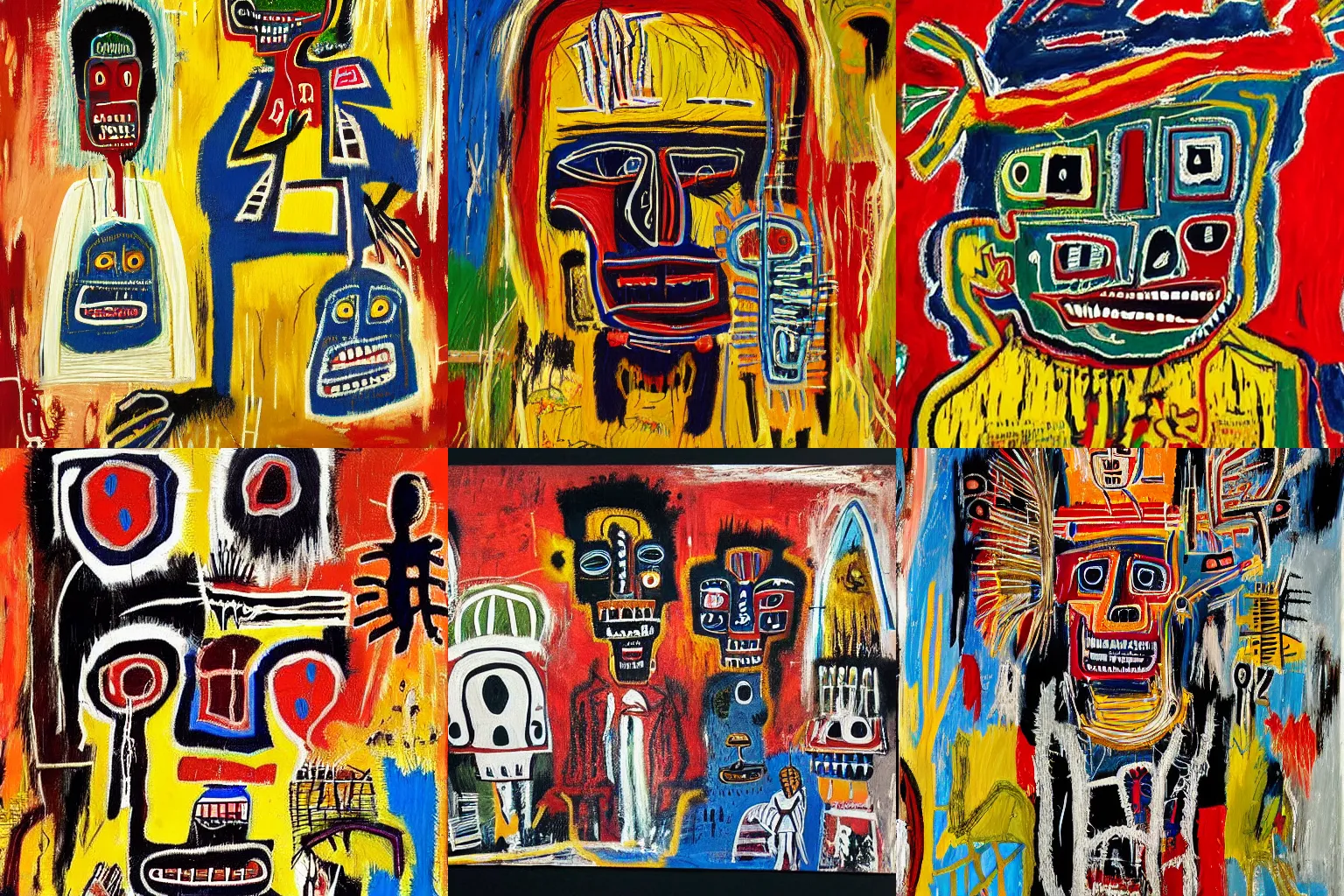 Image similar to extremely highly detailed haitian voodoo paintings by Jean-Michel Basquiat 4k insanely detailed and intricate, super detailed, 4k HDR high quality