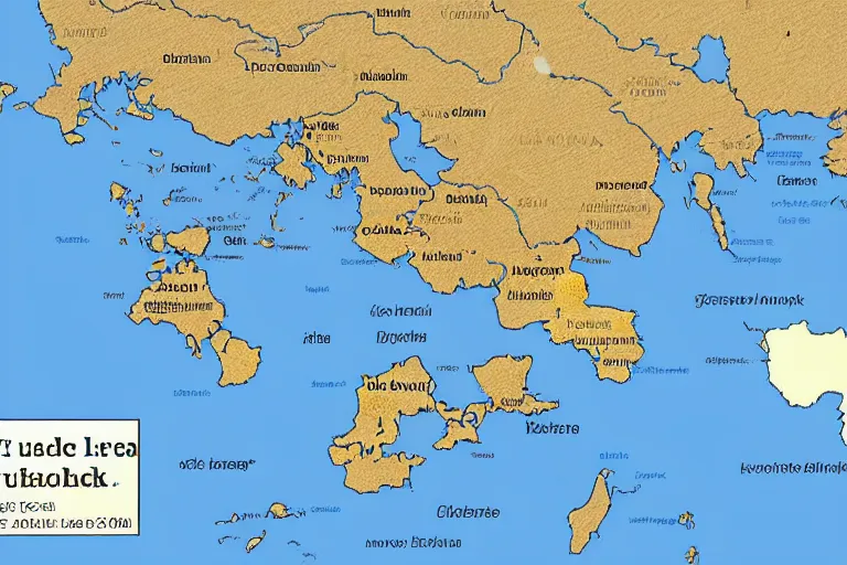 Image similar to map where russia is completely landlocked by ukraine