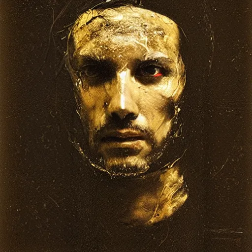 Image similar to a portrait of a knight by nicola samori