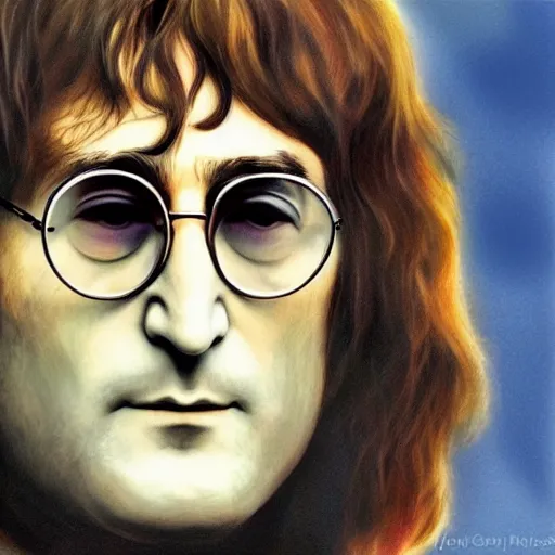 Image similar to John Lennon, hyper realistic, HD, HQ, photo realistic