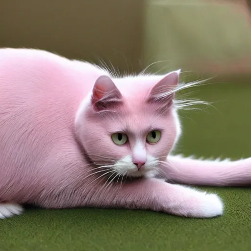 Image similar to photo pale pink cat